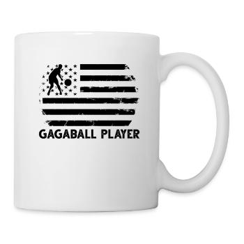 Gagaball Gagaball US Flag Gagaball Player - Tasse - Weiß - Rechts