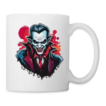 Vampir / Dracula / Blutsauger / Halloween / Mythos - Tasse - Weiß - Rechts