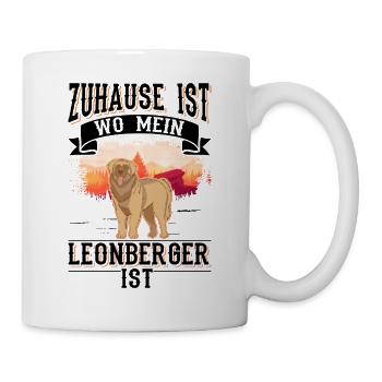 Home is where my Leonberger is - Mug - white - Right