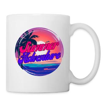 Sommer-Abenteuer - Tasse - Weiß - Rechts