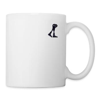 Logo Emblem Prothese Fuß Prothese Gliedmaße Bein - Tasse - Weiß - Rechts