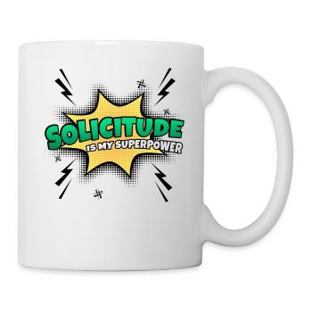 La bienveillance est mon trait de caractère de superpouvoir - Mug blanc - blanc - Droite