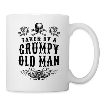 Taken by a Grumpy Old Man, Valentines Day Wife - Mug - white - Right