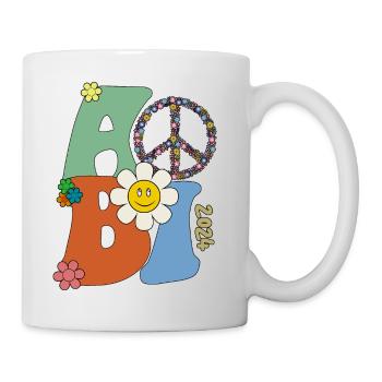 Abi 2024 Groovy Abiball Geschenk - Tasse - Weiß - Rechts