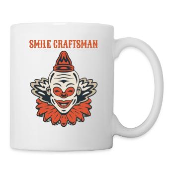 Circus Clown Funny Scary Creep Jester Spooky Joker - Mug - white - Right