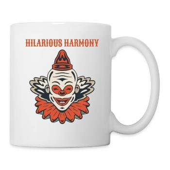 Circus Clown Funny Scary Creep Jester Spooky Joker - Mug - white - Right