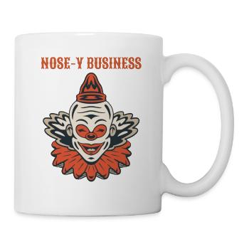 Circus Clown Funny Scary Creep Jester Spooky Joker - Tasse - Weiß - Rechts
