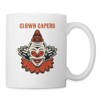 Circus Clown Funny Scary Creep Jester Spooky Joker - Tasse - Weiß - Rechts
