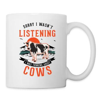 Cow Farmer Cattle Breeder Farmer Cows - Mug - white - Right