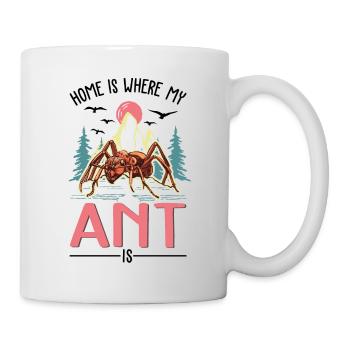La maison, c’est là où sont mes fourmis - Mug blanc - blanc - Droite