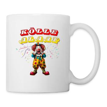 Jecke Tage Clown Alaaf Fasching Karneval Kölle - Tasse - Weiß - Rechts