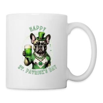 St. Patrick's Day French Bulldog I St. Paddy's - Mug - white - Right