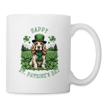 Irish Setter St. Patrick's Day Green Hat Pup - Tasse - Weiß - Rechts