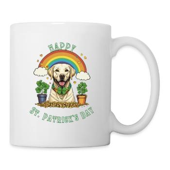 Clover St. Patrick's Day Labrador - Tasse - Weiß - Rechts
