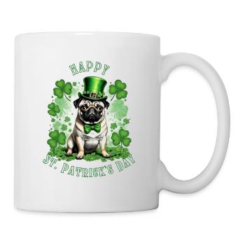 Carlin de la Saint-Patrick I Shamrock Carlin de la Saint-Paddy - Mug blanc - blanc - Droite