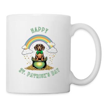 Rainbow Dachshund I Pot of Gold St. Patrick's Day - Mug - white - Right
