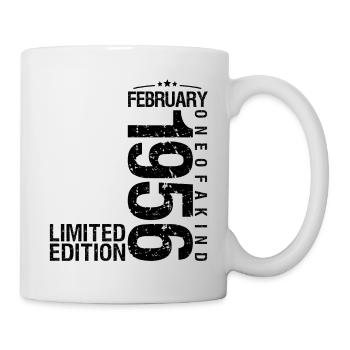 Anniversaire Février 1956 Février né en Février - Mug blanc - blanc - Droite