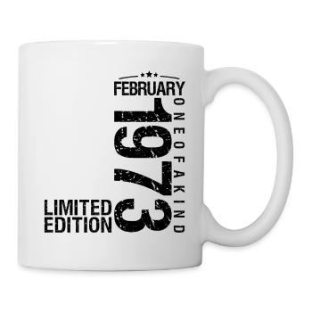 Birthday February 1973 February born in January - Mug - white - Right