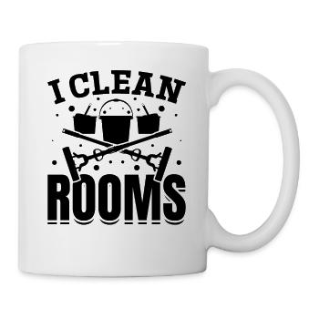 I Chambres propres - Ménage Femme de ménage Maison C - Mug blanc - blanc - Droite