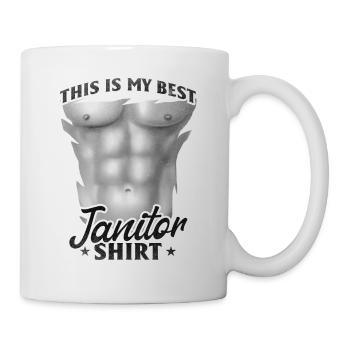 C’est ma meilleure chemise de concierge - Nettoyage concierge - Mug blanc - blanc - Droite