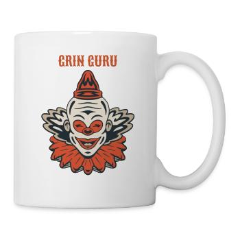Circus Clown Funny Scary Creep Jester Spooky Joker - Mug - white - Right