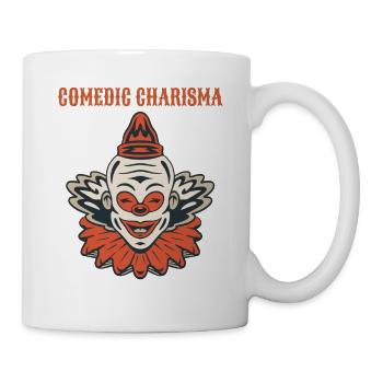Circus Clown Funny Scary Creep Jester Spooky Joker - Mug - white - Right