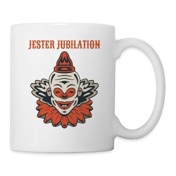 Circus Clown Funny Scary Creep Jester Spooky Joker - Mug - white - Right