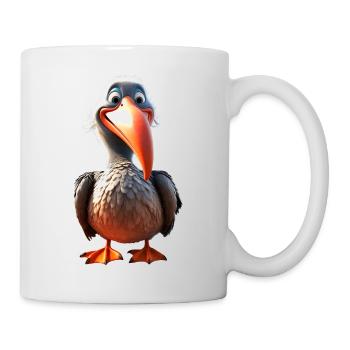 Pelikan Wasservogel Pelican Geschenk Süße Pelikane - Tasse - Weiß - Rechts