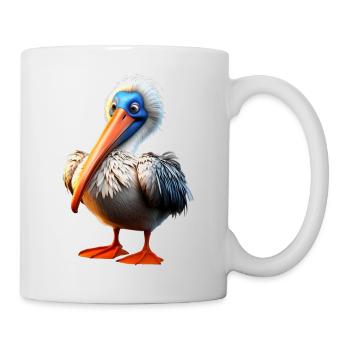 Pelikan Wasservogel Pelican Geschenk Süße Pelikane - Tasse - Weiß - Rechts