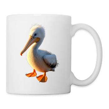 Pelikan Wasservogel Pelican Geschenk Süße Pelikane - Tasse - Weiß - Rechts