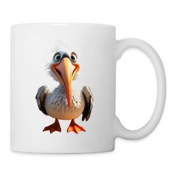 Pelikan Wasservogel Pelican Geschenk Süße Pelikane - Tasse - Weiß - Rechts