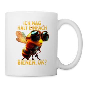 Bee lover beekeeper I just like bees - Mug - white - Right