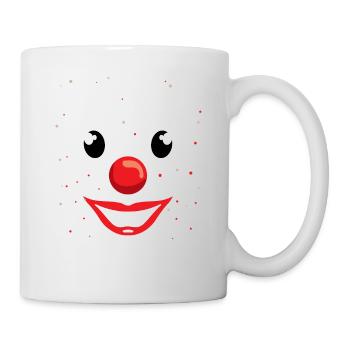 Clown Karneval - Tasse - Weiß - Rechts