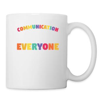 Kommunikation sieht für jeden anders aus Sprache - Tasse - Weiß - Rechts