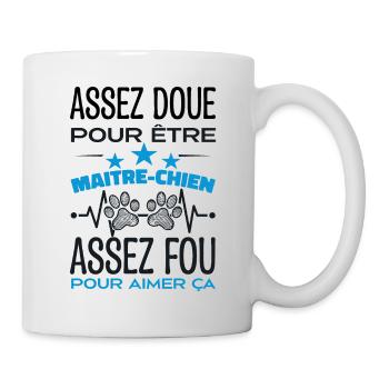 Begabt genug, um ein HUNDEFÜHRER zu sein - Tasse - Weiß - Rechts
