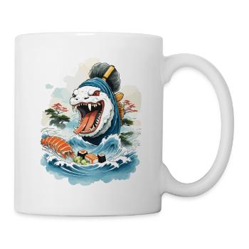 Sushi Rice Monster Japon Art Streetwear - Mug blanc - blanc - Droite