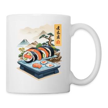Japon Sushi Nourriture Streetwear Design Esthétique - Mug blanc - blanc - Droite