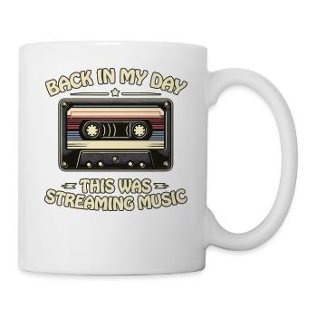 Retro 80s 90s Cassette Back In My Day Nostalgia - Mug - white - Right
