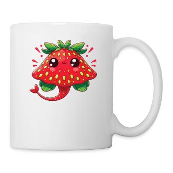 Strawberry Stingray Funny Animal Made of Fruit - Mug - white - Right