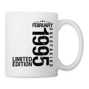 Birthday February 1995 February born in February - Mug - white - Right