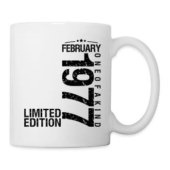 Anniversaire Février 1977 Février né en January - Mug blanc - blanc - Droite