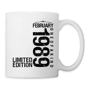 Birthday February 1989 February born in February - Mug - white - Right