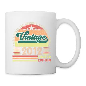 Cadeau d’anniversaire Retro 2012. Vintage 2012. - Mug blanc - blanc - Droite