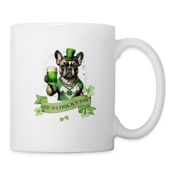 St. Patrick's Day French Bulldog I St. Paddy's - Mug - white - Right