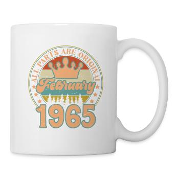 Février 1965. Cadeau d’anniversaire février 1965. - Mug blanc - blanc - Droite