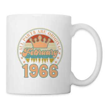 February 1966. February 1966 Birthday Gift. - Mug - white - Right