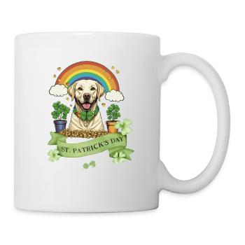 Clover St. Patrick's Day Labrador - Tasse - Weiß - Rechts