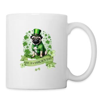 Carlin de la Saint-Patrick I Shamrock Carlin de la Saint-Paddy - Mug blanc - blanc - Droite