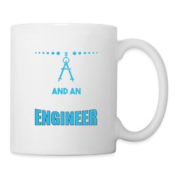 Dad and Engineer - Tasse - Weiß - Rechts