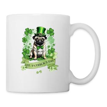 Carlin de la Saint-Patrick I Shamrock Carlin de la Saint-Paddy - Mug blanc - blanc - Droite